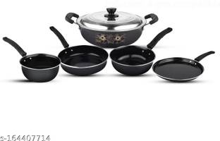 Vkitchen Cookware (Pack of 6 pcs) withlid Cookware Set