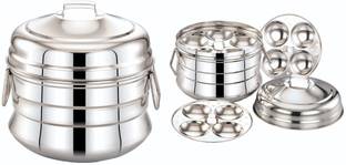 DIAMOND Idly Pannai/ 2 plates 13 Idli Induction Bottom Cookware Set