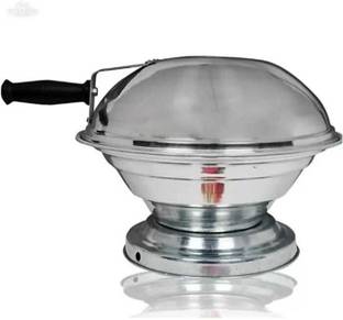 nivistar Dal Bati maker Baking Oven, 25 cm X 25 cm X 35 cm, Aluminum 1 Piece, Silver Gas Tandoor, Barbecue Grill Food Steamer Cookware Set (Aluminium, 1 - Piece) Induction Bottom Non-Stick Coated Cookware Set