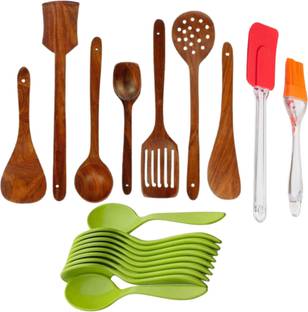 PURCHAZE24X7 Kitchen Utensils Set Of 15 Non-Stick Coated Cookware Set