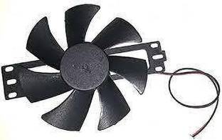 keertan kalp DV 18V Plastic Blade Cooling Fan for Induction Cooker Cooler (Black) Cooling Fan Cabinet Cooler