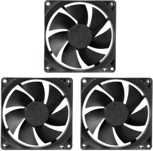 CyberSupreme Pack of 3 DC 12V Cooling Fan for DIY Incubator Cabinet & PC Case 3 inch Cooling Fan for P...