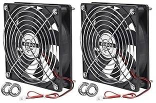 Enormity Dual Ball Bearings 120*25 4 inch 12V 2-PIN Brushless DC Cooling Fan with Grill Cooler