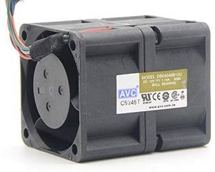 Enormity AVC DB04048B12U DC 12V-1.14A Dual-Motor High Speed Violence Fan 40*48mm 8-Wire Cooler
