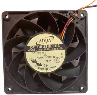 Enormity ADDA AS12048HB389300 Axial Fan 48V-1.15A DC Air Cooling Fan 120*38mm 3Wire Cooling Fan All in one Cooler