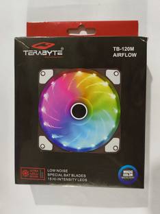 TERABYTE TB-120M Airflow RGB Cooling Fan Cooling Fan Cabinet Cooler
