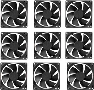 CyberSupreme Pack of9 DC 12V Cooling Fan for DIY Incubator Cabinet & PC Case 3 inch Cooling Fan for PC Case CPU Cooler