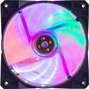 ENTWINO CPU/Cabinet's LED / RGB Fan, Colorful Cooling Fan For Gaming PC Cabinet Cooler