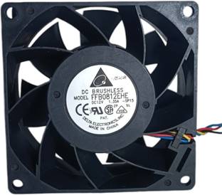 justfly FFB0812EHE, DC12V, 1.35A, 80X80X38MM, DELTA Cooling fan Cooling Fan All in one Cooler