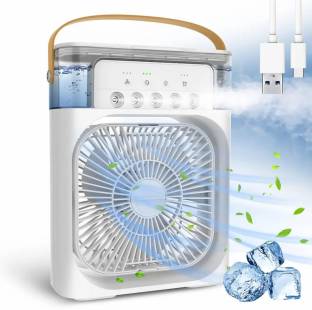 Add to Compare CRAFTIFY Mini Portable Air Conditioner 5 Mist Spray & 7 LED Light USB Powered Cooling Fan 5 Star 150 m... Blade Sweep: 150 mm BEE Energy Rating: 5 Star NA ₹1,999 ₹2,999 33% off Free delivery
