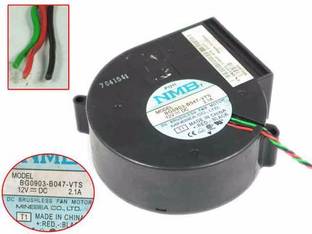 Electronic Spices NMB-MAT / Minebea BG0903-B047-VTS Server - Blower Fan 97x97x33mm DC 12V 2.1A Fan with Heat Sinks All in one Cooler