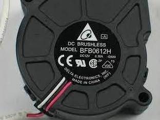 VINITRON Delta BFB0612H DC12v 0.22A 60x60x25mm 2Pin Projector Turbo Fan Blower Fan with Heat Sinks All in one Cooler