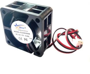 DHRUV-PRO 12V 40X40X20-MM 1.5inch 7000-RPM 12V Cooling Cabinet Fan Fan Square Cooling Fan Cabinet Cooler