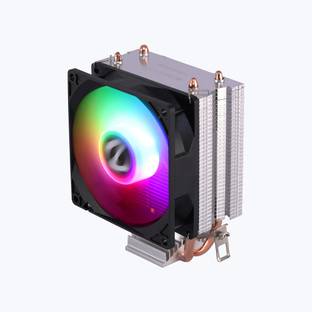 ZEBRONICS Zeb-FC230A Silent Operation 4 Pin PWM Fan 90mm RGB Fan 2 Copper Heat Pipes Cooler