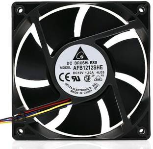 Electronic Spices Delta AFC1212DE 12V 1.60A DC Axial Cooling Fan 120X120X38mm Cooler