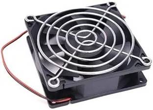 Enormity Dual Ball Bearings 80*25 3 inch 12V 2-PIN Brushless DC Cooling Fan with Grill Cooler