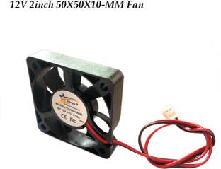 DHRUV-PRO 12V (50X50X10-MM) 2inch 5000-RPM 12V Cooling Cabinet Fan Square Cooling Fan Cabinet Cooler