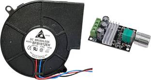 TNA2Z ELECTRONICS BFB1012EH DC12V 2.940A 5500 RPM Air Blower Fan With Speed Controller with(Black) Cooling Fan All in one Cooler