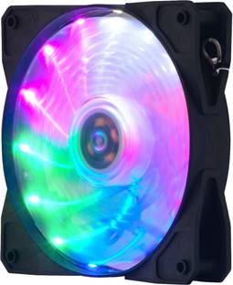 ENTWINO CPU/Cabinet's LED / RGB Fan, Colorful Cooling Fan For Gaming PC Cabinet Cooling Fan Cabinet Cooler