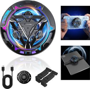 ZITRONIX Mobile Phone Cooler RGB Gaming Fan with 3 Level Modes Clips Ergonomic Cooling Pad