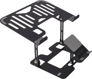 ZEBRONICS NS3500, Foldable, with Mobile Stand, upto 17 inch Laptop Ergonomic Cooling Pad with Adjustable Height