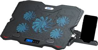 GEONIX GXLCP-015 5 Fan Ergonomic Cooling Pad with Adjustable Height