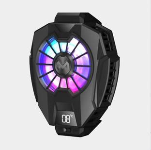 Cubonic X Memo DL05 Temperature Display RGB Cool Lights Adjustable to all Smartphones 1 Fan Ergonomic Cooling Pad with Adjustable Height
