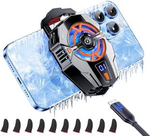 ZITRONIX Gaming Phone Cooler Fan Adjustable 3 Speed Universal Type C 1 Fan Cooling Pad