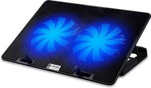 LAPCARE ChillMate Adjustable Laptop Cooling Pad with Twin Fans for Efficient Cooling 2 Fan Cooling Pad