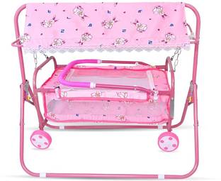 Rudra creations Comfortable Multi-Use Baby Cradle, Baggi/Palna for Baby Bassinet Stroller