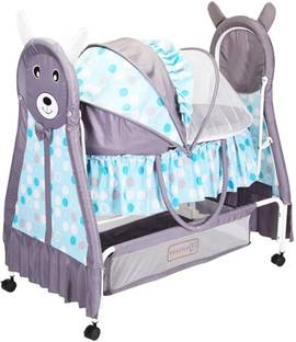 KIDDERY Bella+Baloo with Mosquito Net And Detachable Carry Basket Bassinet