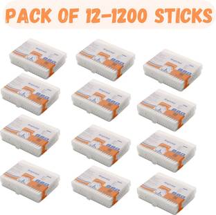 BRIGHT AID PREMIUM COTTON BUDS FOR EAR CLEANING, PACK OF 12 BOXES