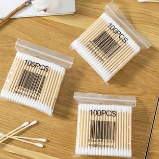 Lusty soul 800 Ear Cleaning Buds Wooden Cotton Swabs, Swabs for Removing Ear Wax