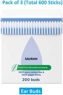 Sauran Pack of 3 Ear Buds Cotton