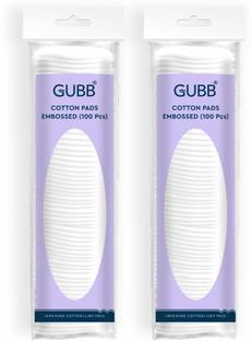 GUBB Round Cotton Pads For Face & Eyes Embossed Pack of 2