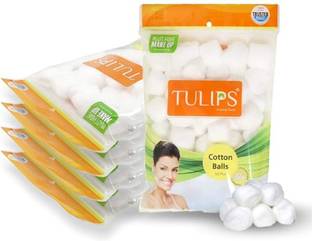 Trutip Cotton Ball a Zip lock Bag For Face Cleaning & Nail Paint Remover (White) [50X2]