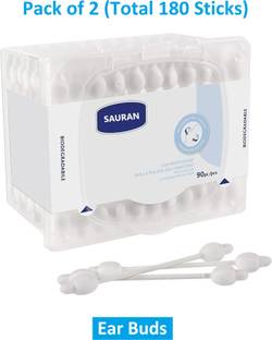 Sauran Pack of 2 Ear Buds Cotton