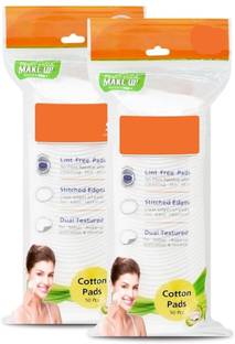 Trutip 50pc Round Facial Cotton pad 100% Pure Cotton. Removing Makeup (pack of 2)