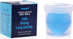 Renewa Gel Ball Safe Strong Long lasting for Wrist Muscles Post fracture exercise Blue