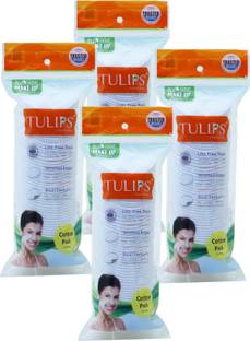 Tulips Cotton Pad in a Ziplock Bag