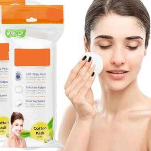 Trutip 50pc Cotton Pads For Face Cleansing & Makeup Remover pads (Pack of 1)