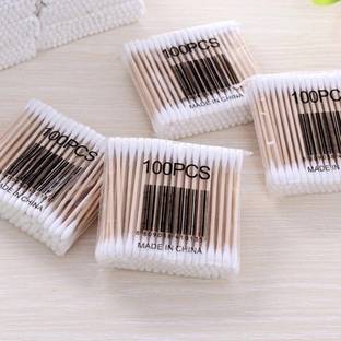 Lusty soul 400 Ear Cleaning Buds Wooden Cotton Swabs ,Swabs for Removing Ear Wax