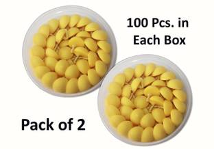 OGU Ghee Diya Batti,Jyot Batti for Pooja Aarti,Handmade Ghee Diya Batti -200 Pcs Cotton Wick