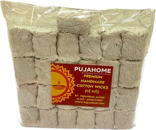 pujahome Sawa Lakh Batti Pack For Puja(1.25 Lakh Batti)/ Sawa Lakh Cotton Wicks Pack Cotton Wick