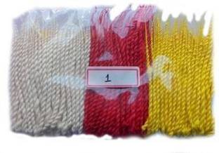 कान्हाजी क्रिएशन्स Diya Phool Batti lambi jyot akhand batti in three color (red, yellow and white) Cotton Wick कॉटन विक