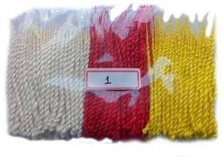 kanhaji creations Diya Phool Batti lambi jyot akhand batti in three color (red, yellow and white) Cotton Wick Cotton Wick