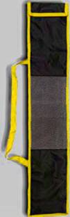 Kataar Enterprises Yellow Border Cricket Bat Cover (standard strapsizes)(All bat sizes) Bat Cover Free Size