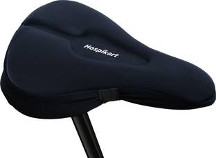 HOSPIKART Premium Gel Bicycle Saddle Seat Cover- Soft, Washable, Indoor & Outdoor Cycling Bicycle Cover Free Size