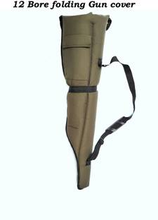START NOW 12 bore folding Gun bag with Compartments and Clip Locking Pistol/Gun Cover Free Size