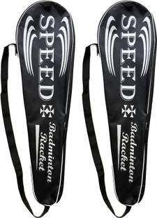 Kataar Enterprises (Pack of 2) KE Speed Badminton Cover (Matty Material)(Standard Strap) Stick Cover Free Size